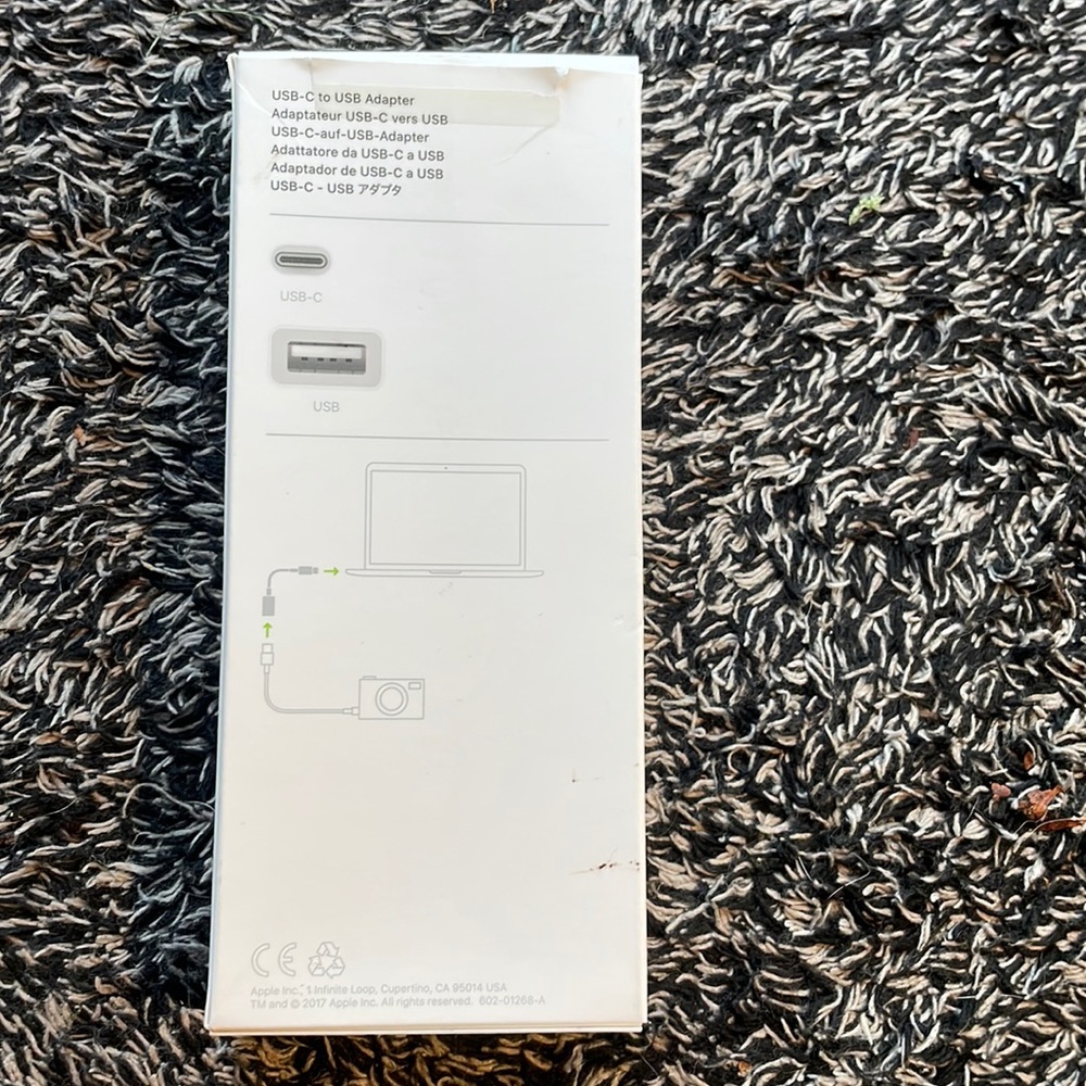 Apple USB-C to USB ADAPTER.